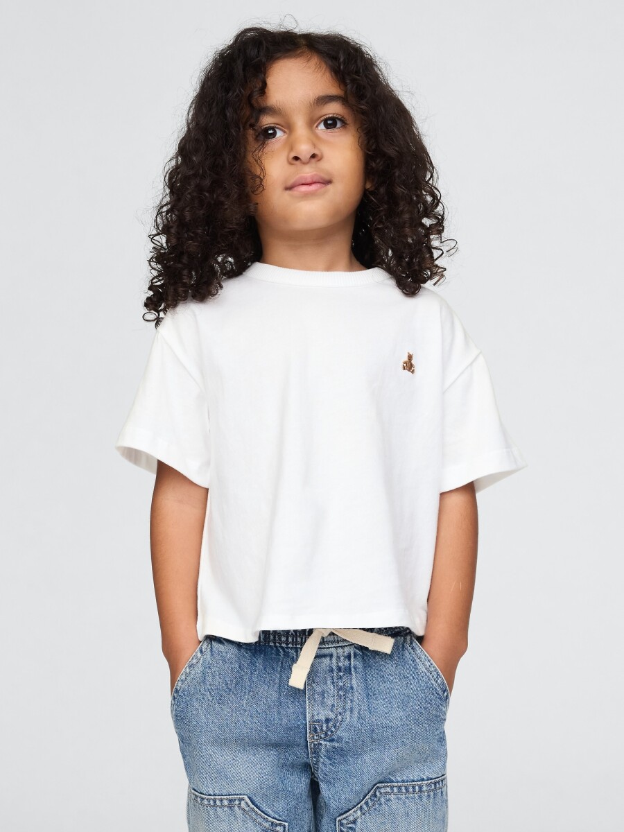 Remera Washed Toddler Niño - New Off White 