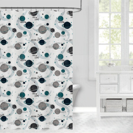 CORTINA BAÑO 180X180CM DISEÑO C/ARGOLLA PLASTICO 100%PEVA CORTINA BAÑO 180X180CM DISEÑO C/ARGOLLA PLASTICO 100%PEVA
