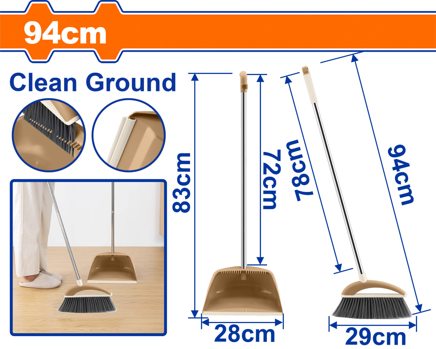 SET ESCOBA + PALA WADFOW WBRS5102 