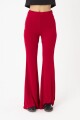 PANTALÓN FLARE. Rojo