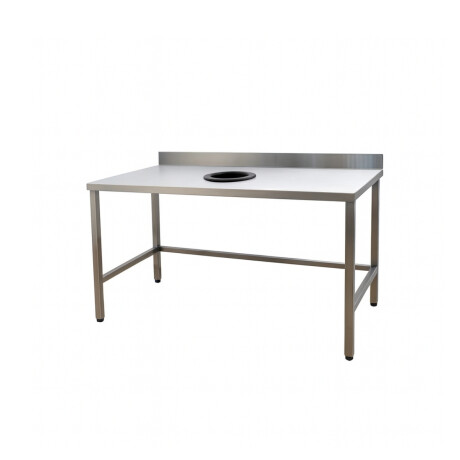 Mesada de Desechos de Acero Inoxidable 140 cm Mesada de Desechos de Acero Inoxidable 140 cm