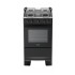 Cocina a Gas Dako Luna 4 Hornallas Negro