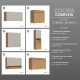 JUEGO MODULAR PARA COCINA INCLUYE AEREOS BAJO MESADA Y TORRE GAMAS DE BEIGE