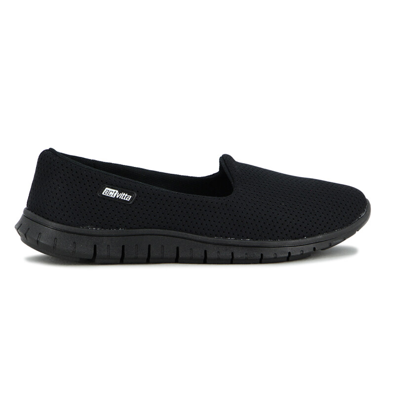 Actvitta Zapato Casual Feminino Nylon Smesh Negro-negro