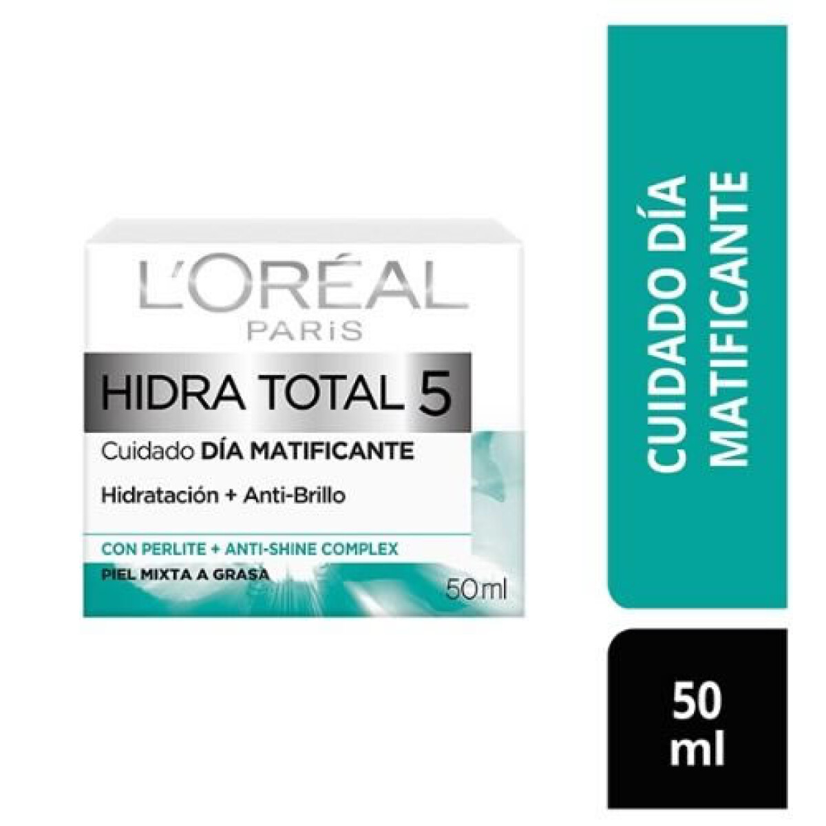 L’Oréal Crema Hidra Total 5 Día Matificante 50ml – Piel Hidratada y Sin Brillo 