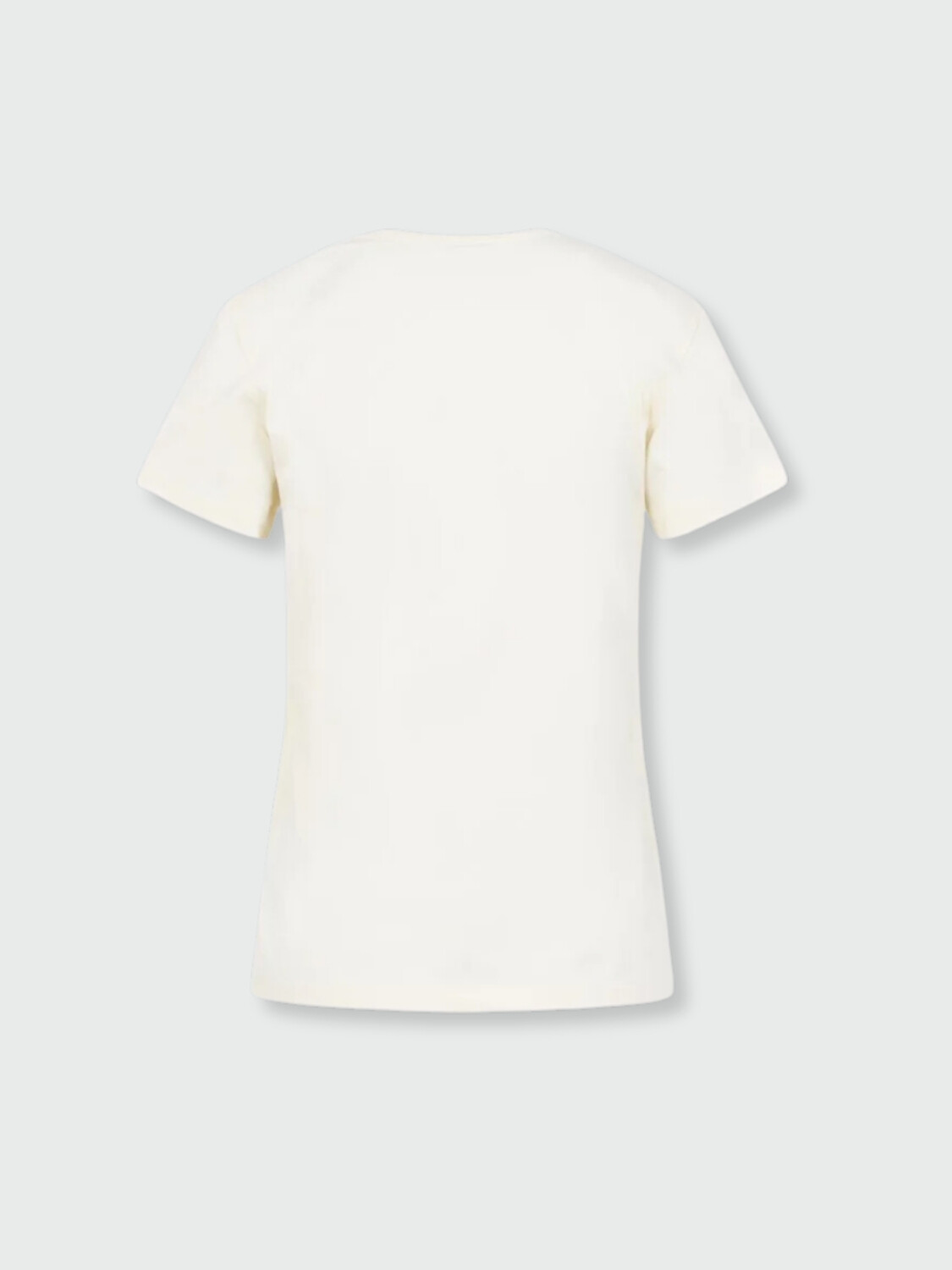 Moncler - Camiseta de Algodón con Logotipo Bordado con Perlas Blanco