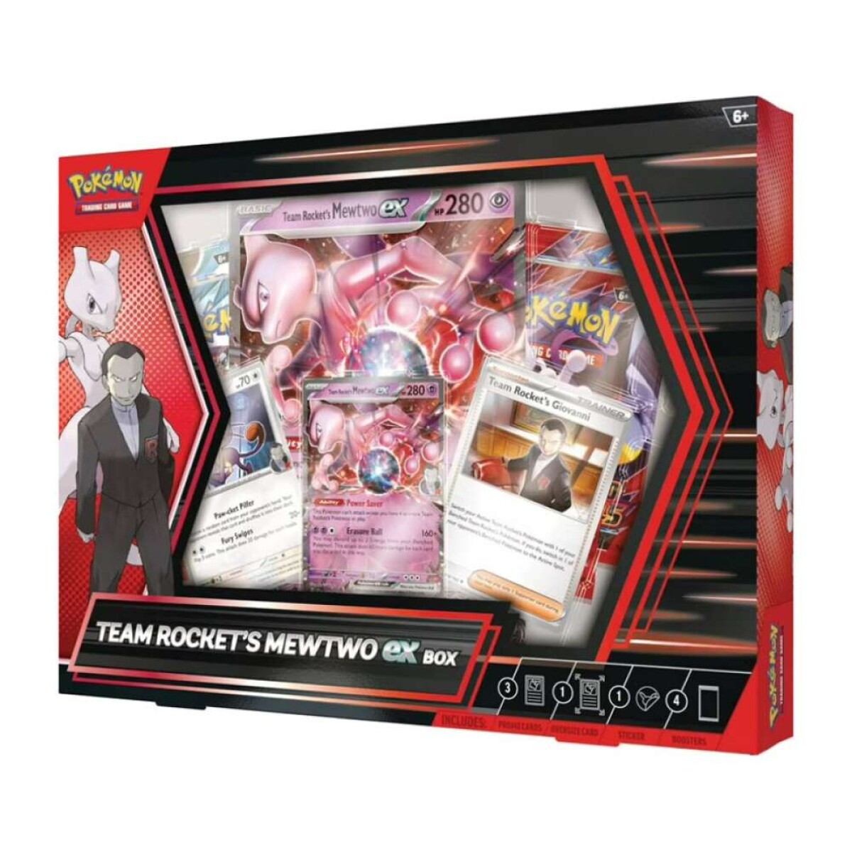 Pokémon TCG: - Caja Mewtwo ex del equipo Rocket Español 