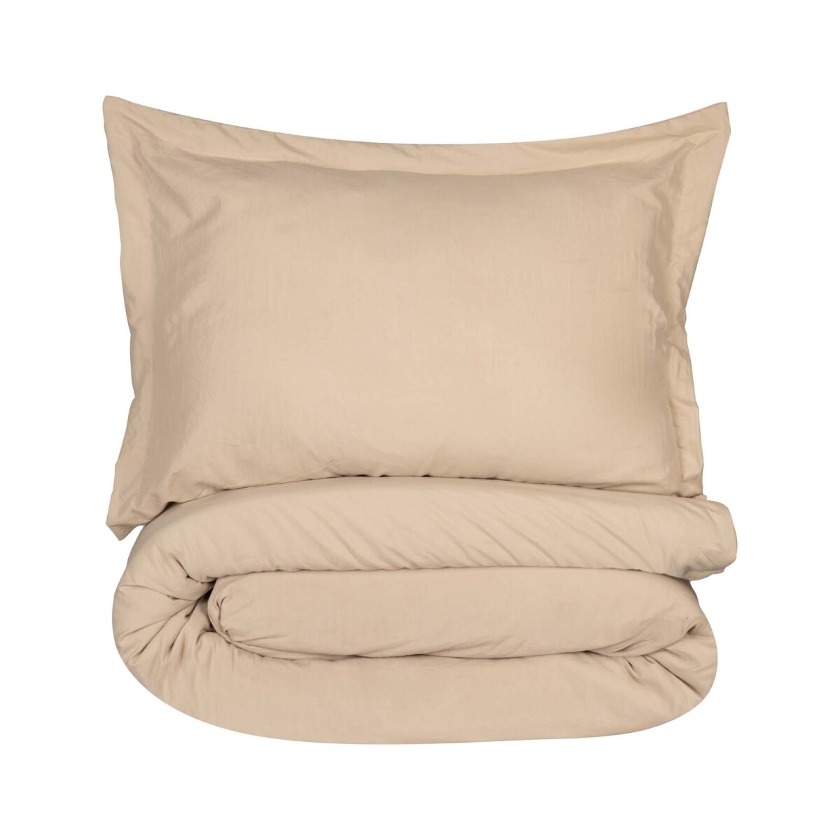 SET CUBRECAMA - 1 1/2 PLAZA POLIESTER MARRON PREWASHED MIEL 