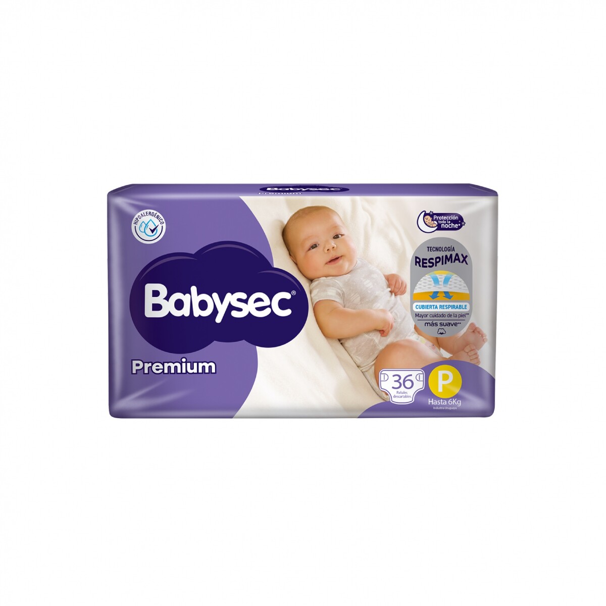 Pañales Babysec Premium Talle P 36 Uds. 