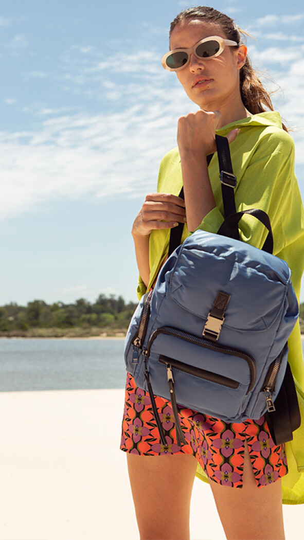 MOCHILA BEIJING AZUL PIEDRA
