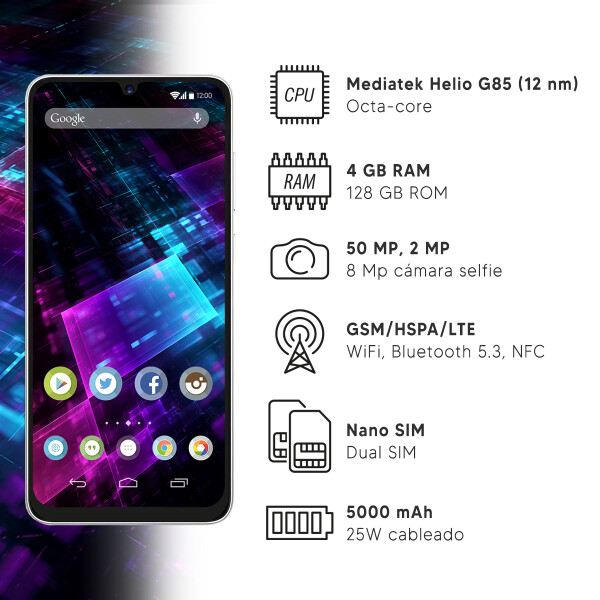 Samsung Galaxy A05 4/128 Gb 4g + Regalo PLATEADO