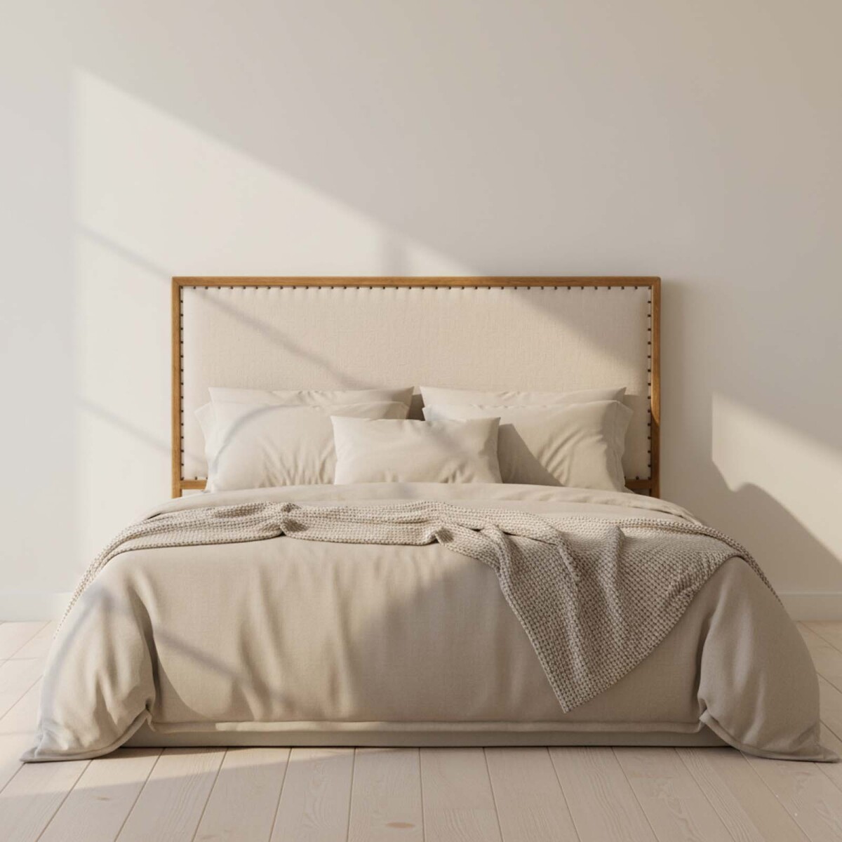 RESPALDO - KING MADERA-Y-TELA PETRA 