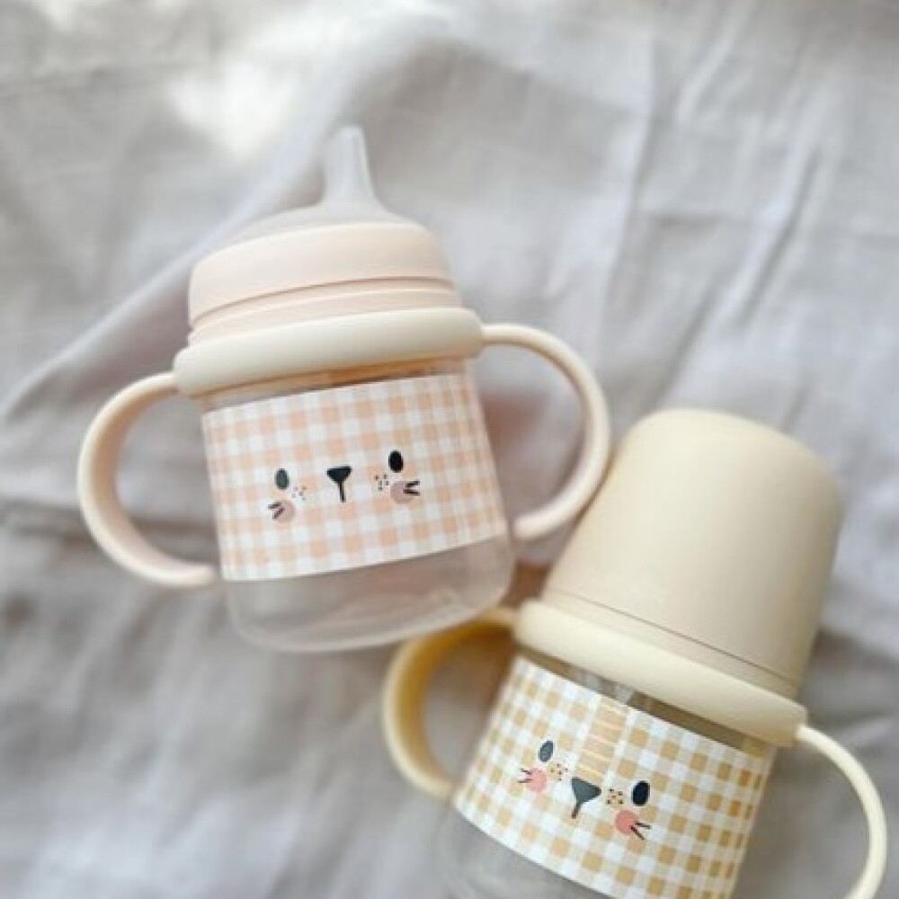 Vaso First Bottle SX PRO 6m+ SUAVINEX cuadrille rosa