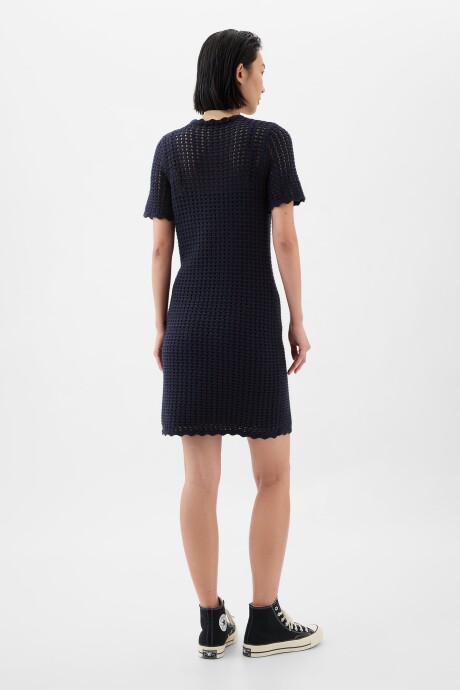 Vestido Crochet Mujer Navy Uniform
