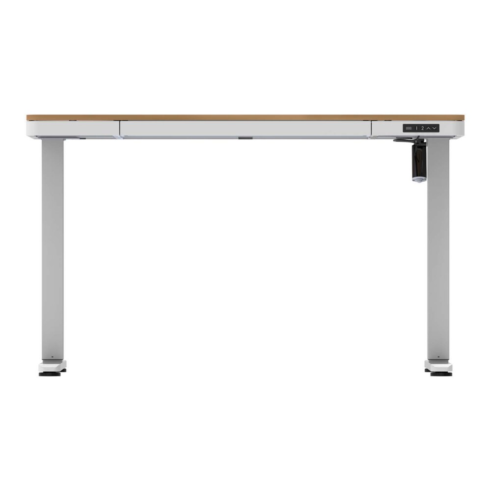 ESCRITORIO REGULABLE METAL-Y-MDF MARRON ASCEND