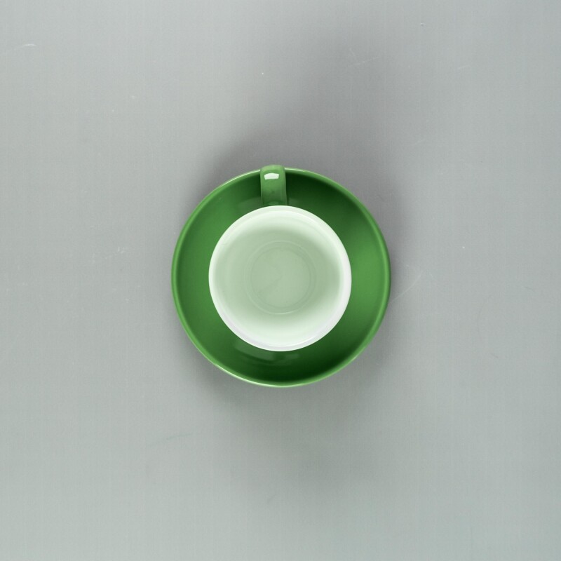 Taza de Te 160ml c/ Plato 14cm Verde Choosing Taza de Te 160ml c/ Plato 14cm Verde Choosing