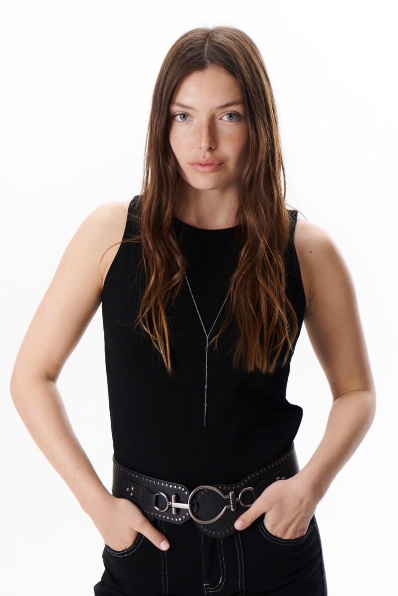 MUSCULOSA DOBLE - NEGRO 