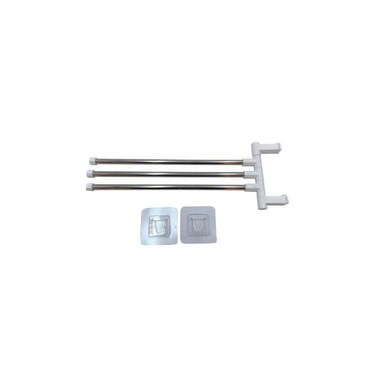 SOPORTE PARA TOALLAS TRIPLE AUTOADHESIVO SOPORTE PARA TOALLAS TRIPLE AUTOADHESIVO