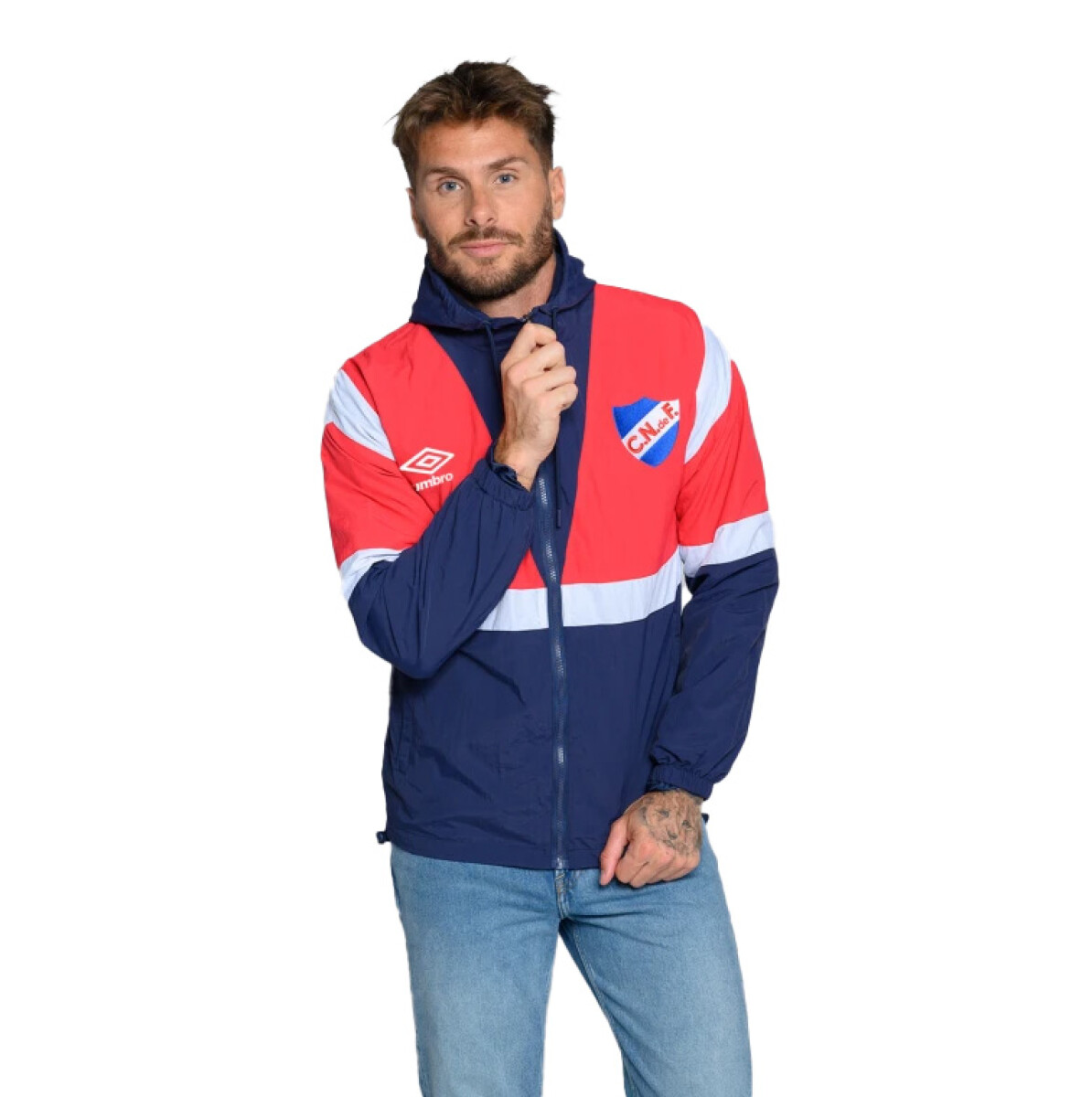 Campera de Hombre Umbro Retro Nacional - Azul - Rojo - Blanco 