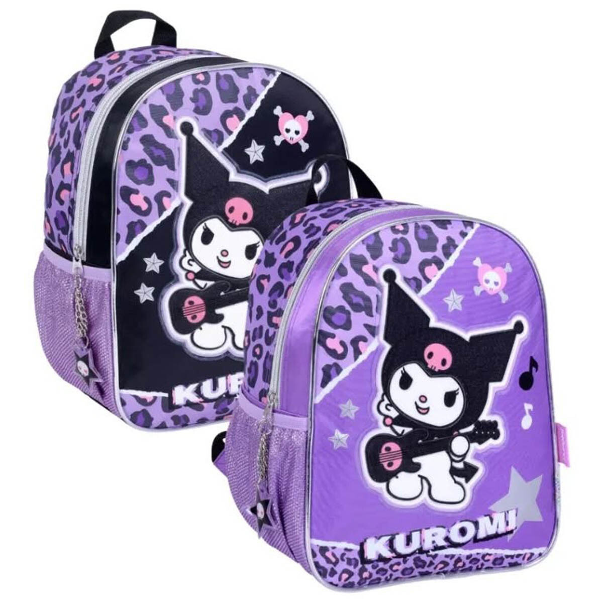 Mochila Escolar Kuromi 30cm Infantil Original 