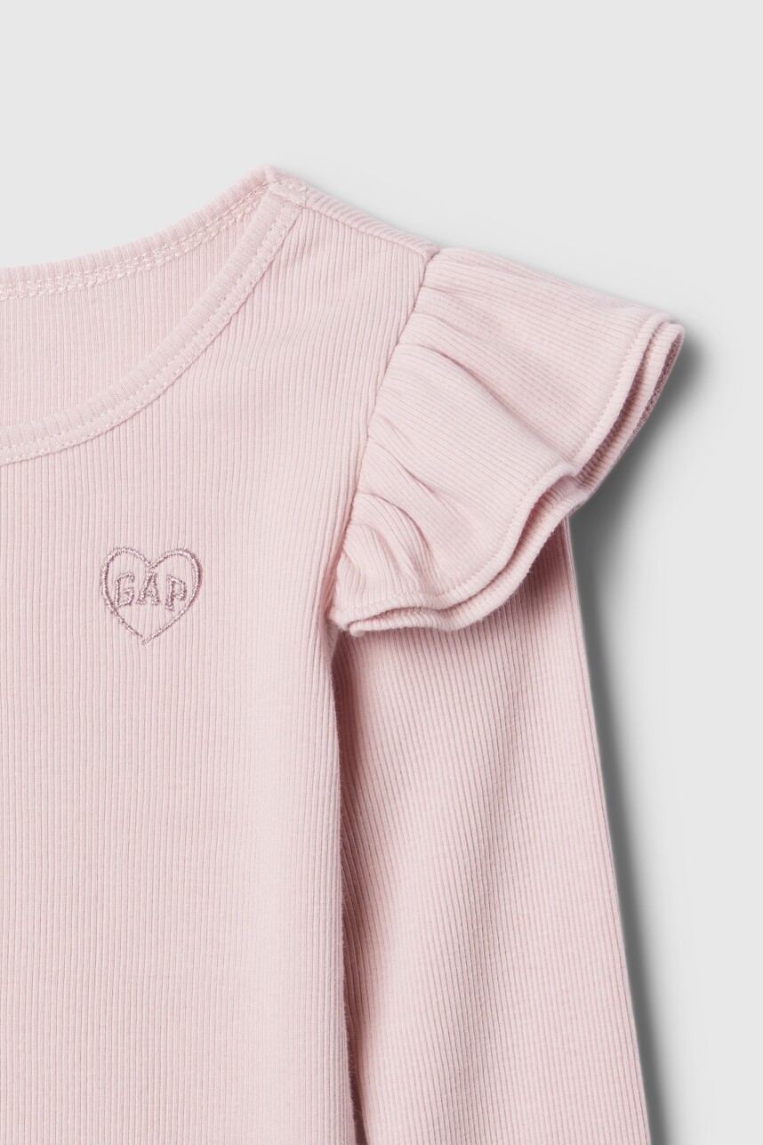 Remera Con Volados Logo Gap Toddler Niña Primitive