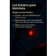 Luz Para Bicicleta Set Trasera + Delantera Recargable Negro
