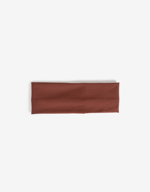 Vinchas Textiles Lisas Vincha Recta - Marron Chocolate