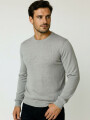 Sweater Seldor Gris Melange Medio