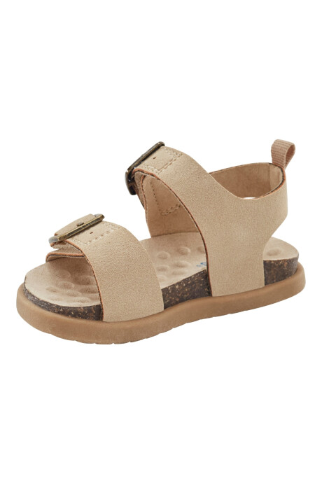 Sandalias con velcro, diseño con hebillas Sin color