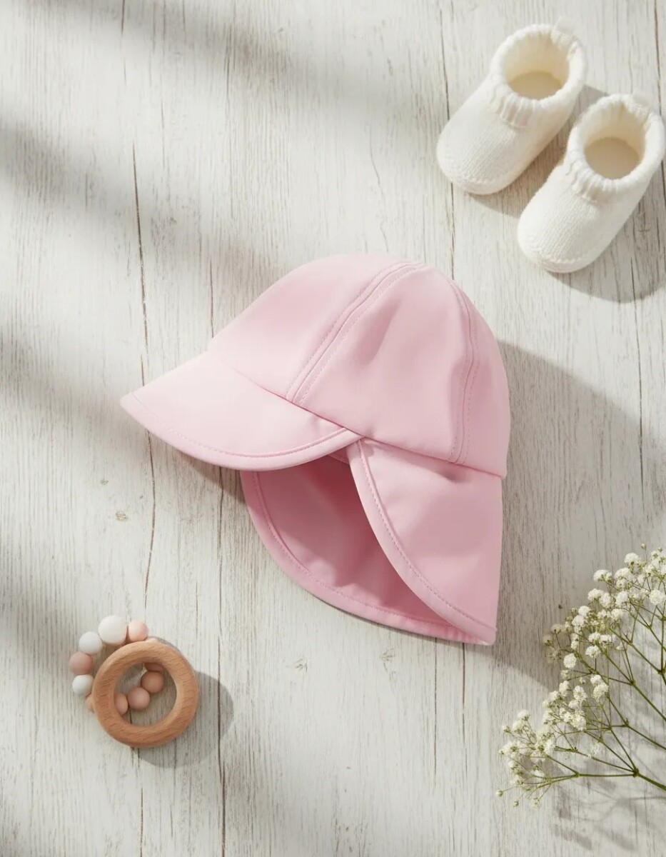 Gorro Carters con filtro UV rosa liso 