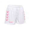 SHORT ENTRENAMIENTO MUJER BLANCO/ROSADO
