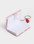 Llavero Libreta Llavero Y Charm Libreta "mon Chéri" - Blanco Crema