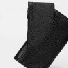 Billetera The Circle En Cuero Graneado Negro