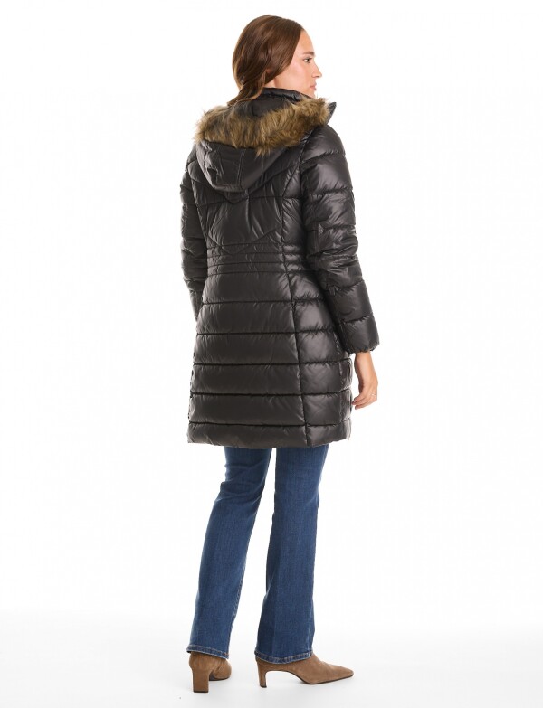 Campera Abrigo Calce Entallado NEGRO