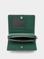 Cartera Con Textura Suave verde
