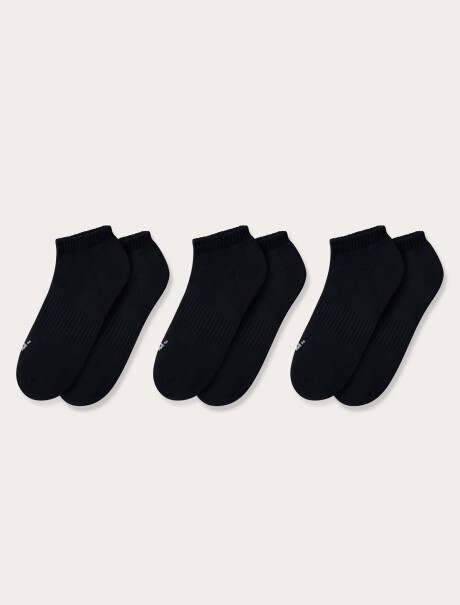 KIT CON 3 PARES DE MEDIAS ELASTIZADAS NEGRO