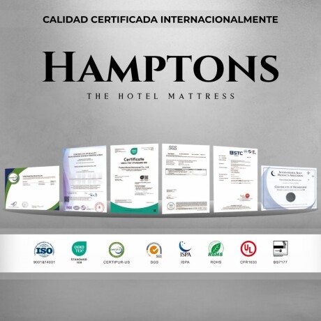 Colchon de resortes Queen HAMPTONS Rhenium Colchon de resortes Queen HAMPTONS Rhenium