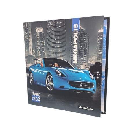 Carpeta 3 Anillos para Deberes Megapolis Auto