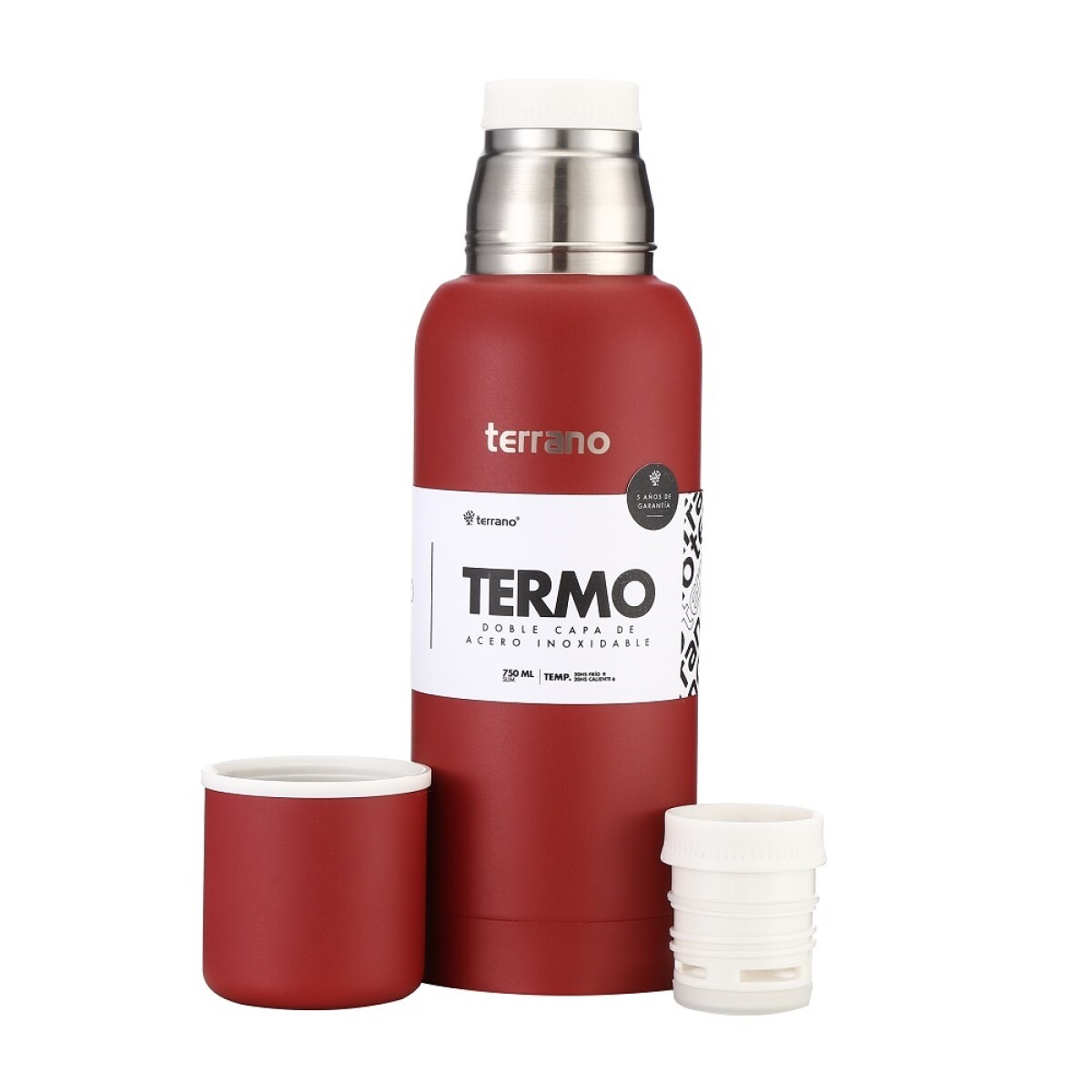 TERMO TERRANO SLIM 750ML - ROJO 