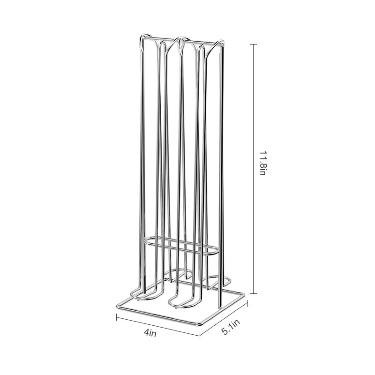 SOPORTE P/CAPSULAS NESPRESSO METAL 10X13X30CM 