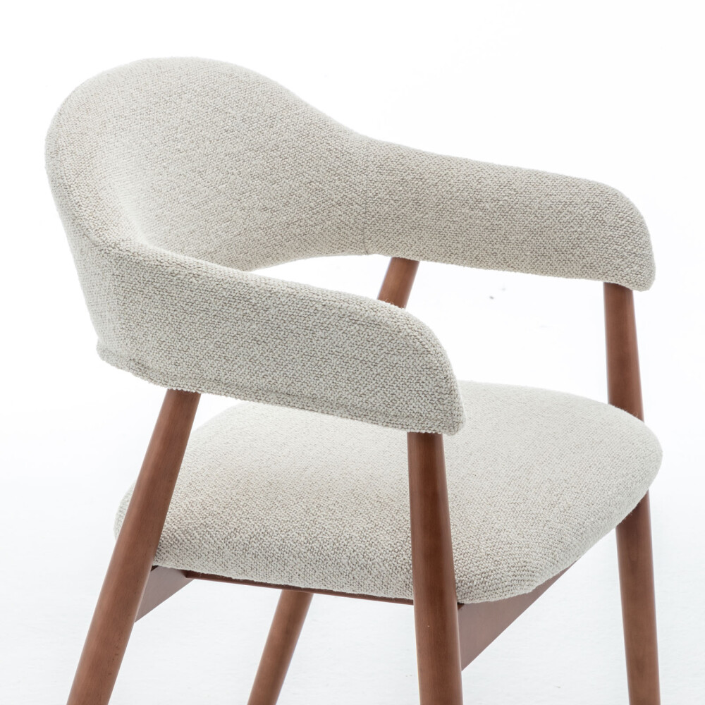 BUTACA DE COMEDOR MADERA NATURAL-BEIGE MARINA