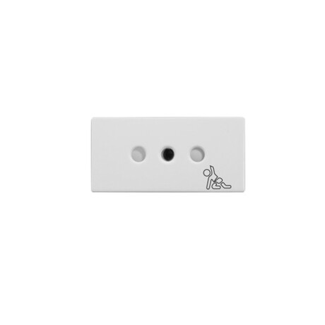 MODULO 2PT 10A SEGURO REGGIO Módulo 2P+T 10A con Seguro Reggio Blanco
