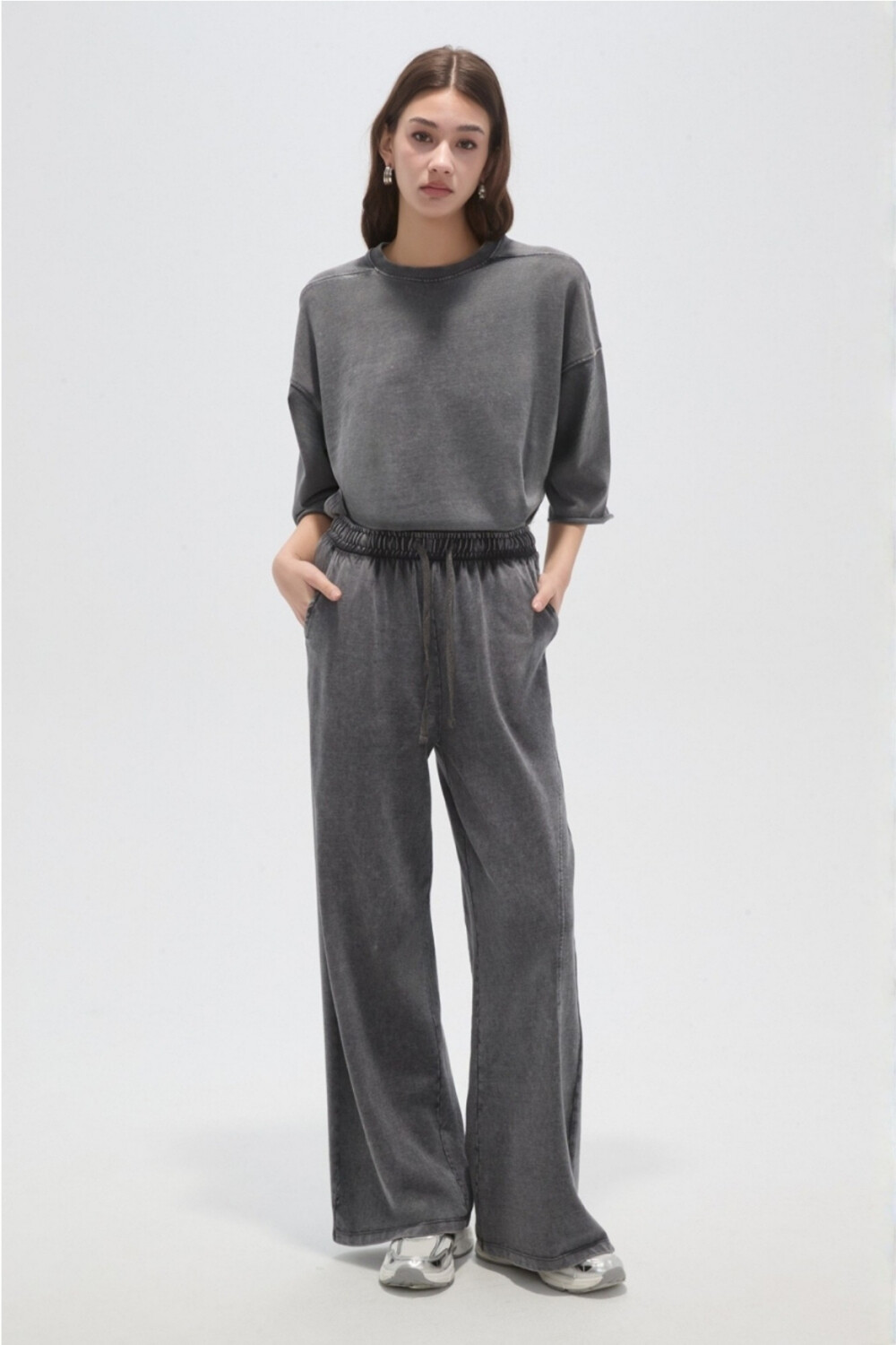 Pantalon Deportivo Durda Gris Oscuro