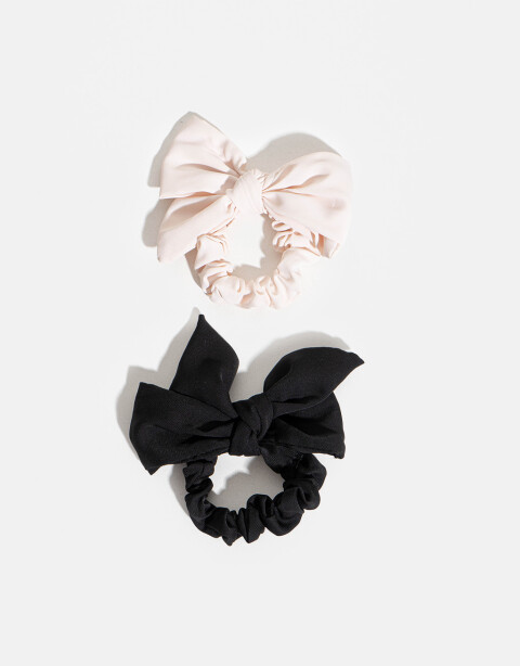 Skunzies Moño Scrunchie - Combinacion Bicolor