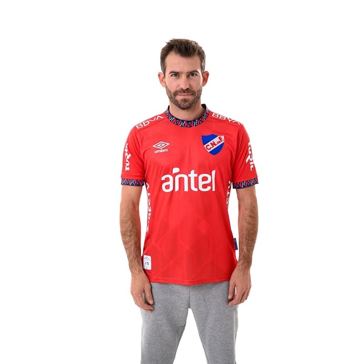 Camiseta Umbro Nacional Away 2023 de Hombre - NU142940 - Rojo-marino 