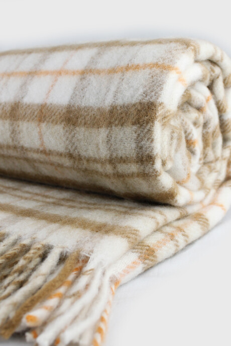 Manta 100% Lana Cuadros