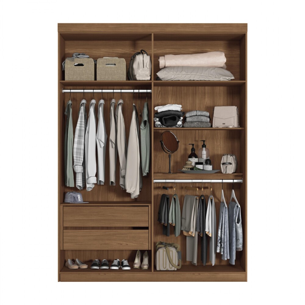 Ropero Buriti 4 Puertas - Linea Fit Marron/Arena