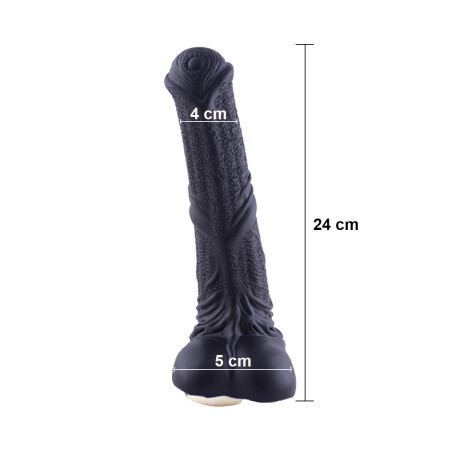 Dildo Eyaculador Pet Play Caballo Negro