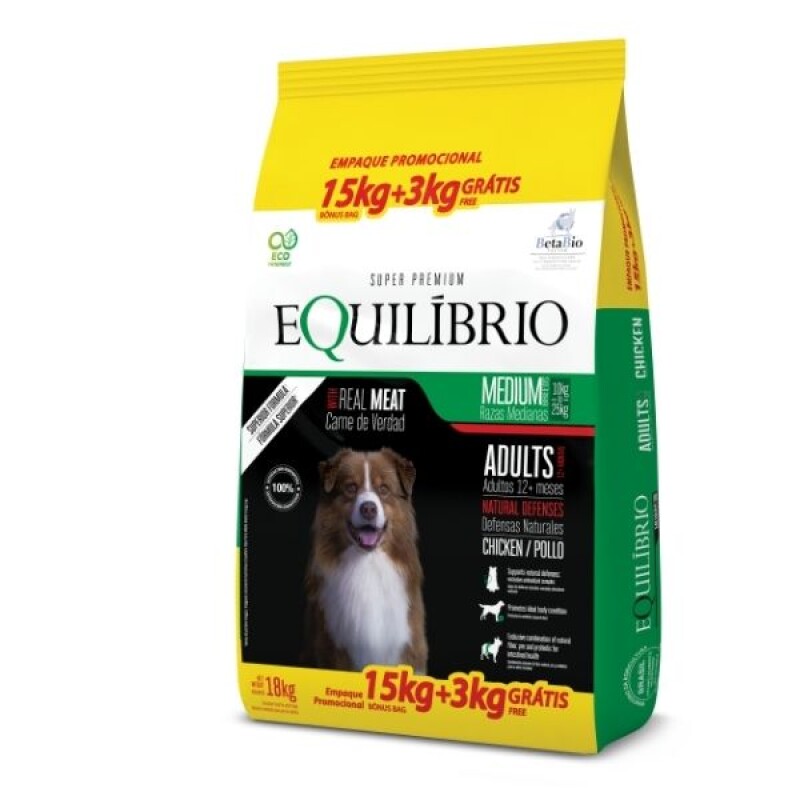 Equilibrio Adult All Breeds 15+3 kgs Equilibrio Adult All Breeds 15+3 kgs