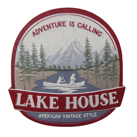 Cartel Lata Lake House 41 x 41 cm U